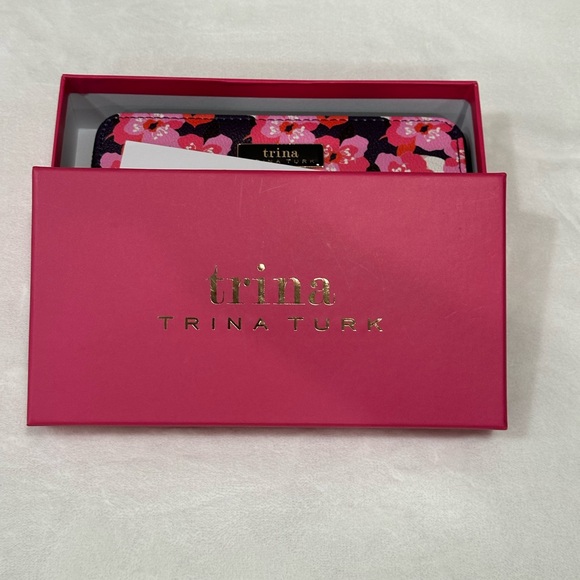 Trina Turk Black and Pink Floral Tote with Wallet - Picture 11 of 11